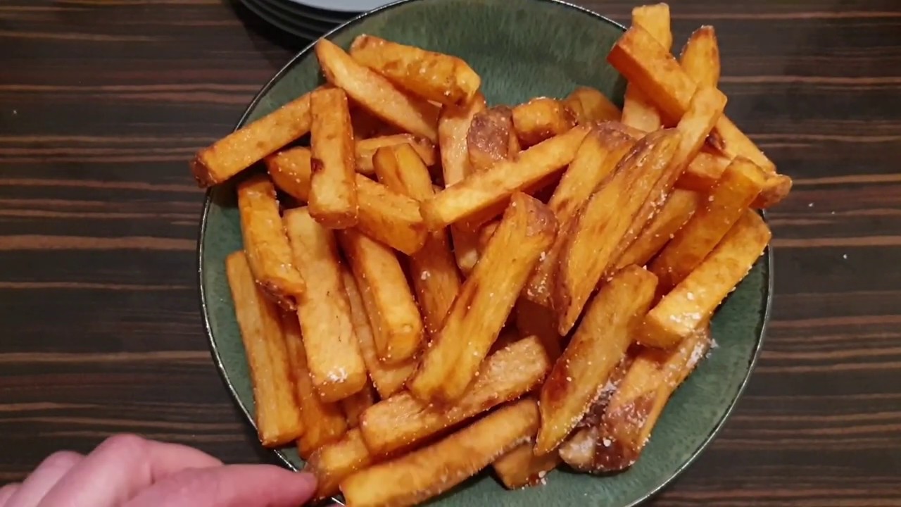 Håndskårne pomfritter 👍