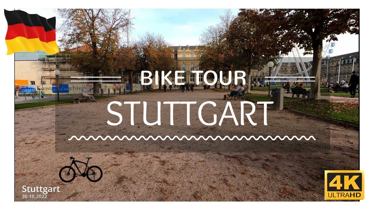 4K | BIKE TOUR | Stuttgart جولة في مدينة شتوتغارت