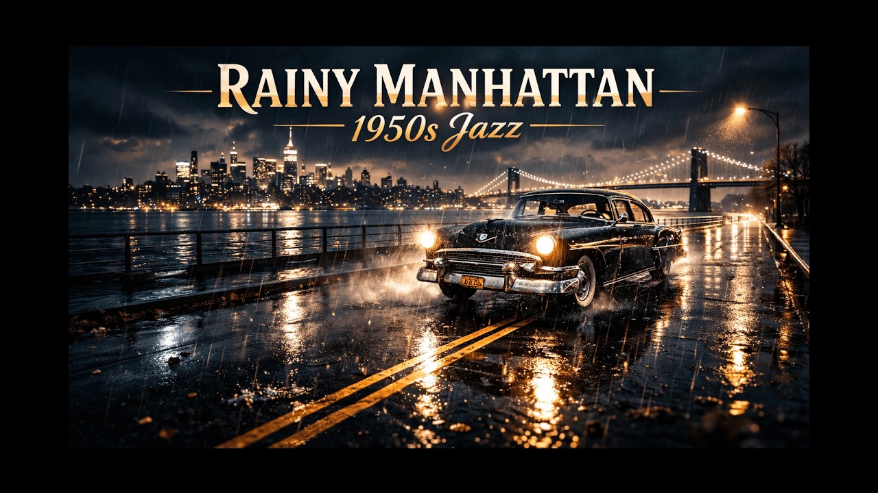Rainy Manhattan Nights | 1950s Romantic Jazz Ambience