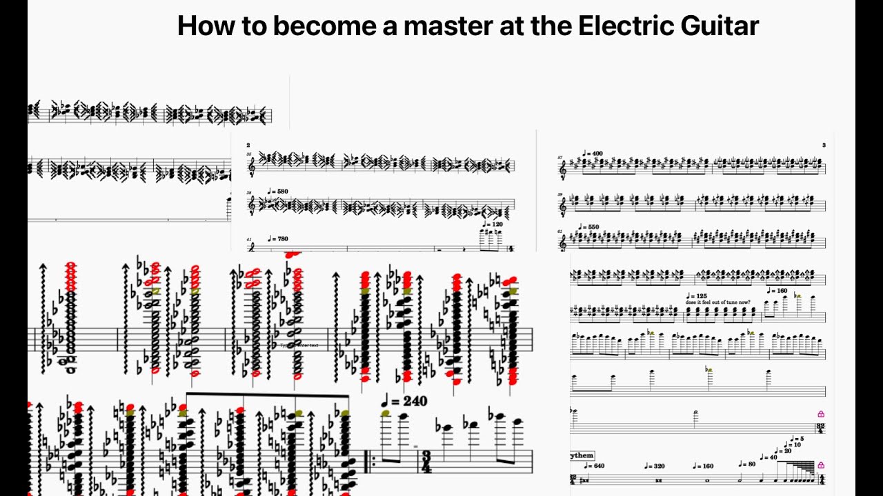 How to become a master at the electric Guitar