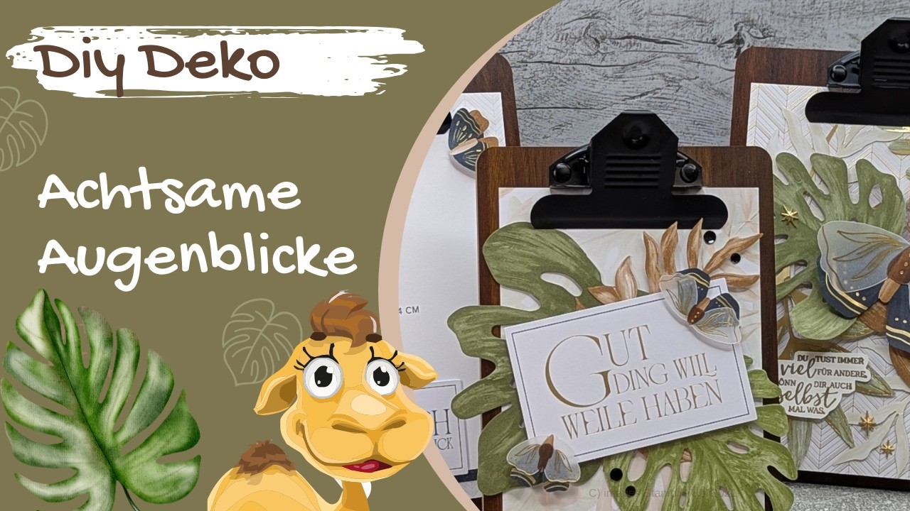 Stampin´ Up! Kreative Auszeit | achtsame Augenblicke Klemmbrett Trio