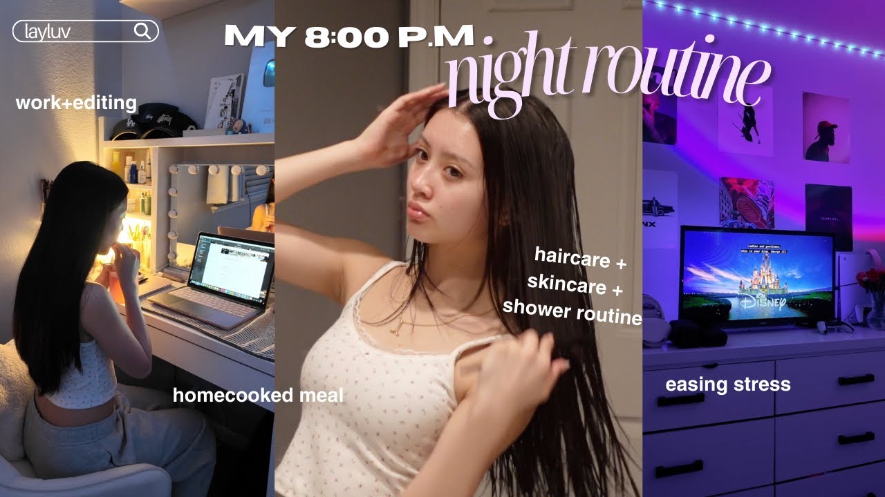 NIGHT ROUTINE 🌙 || pamper, realistic, cooking + more