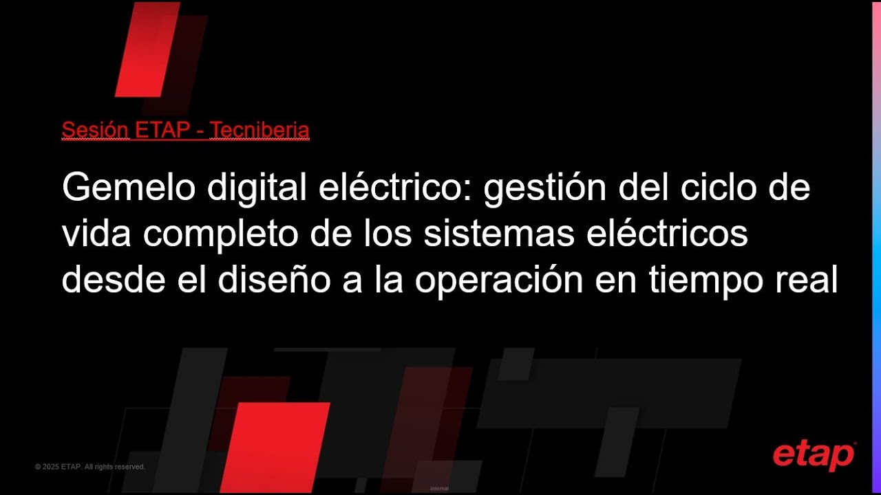 Sesión técnica: 'Gemelo Digital Eléctrico: desde el diseño a la operación en tiempo real’