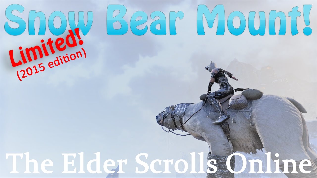 Snow Bear Mount *limited* - The Elder Scrolls Online