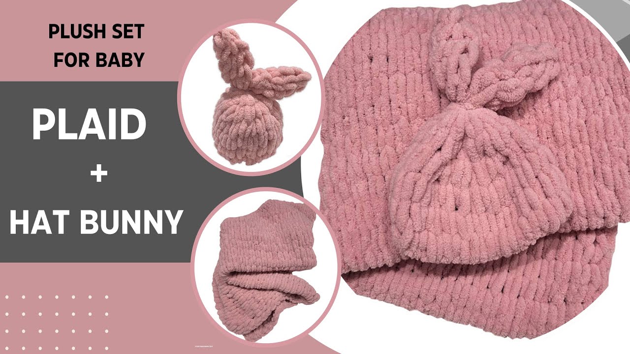DIY: Knit a Cozy Plush Baby Set! (Blanket & Hat Tutorial)