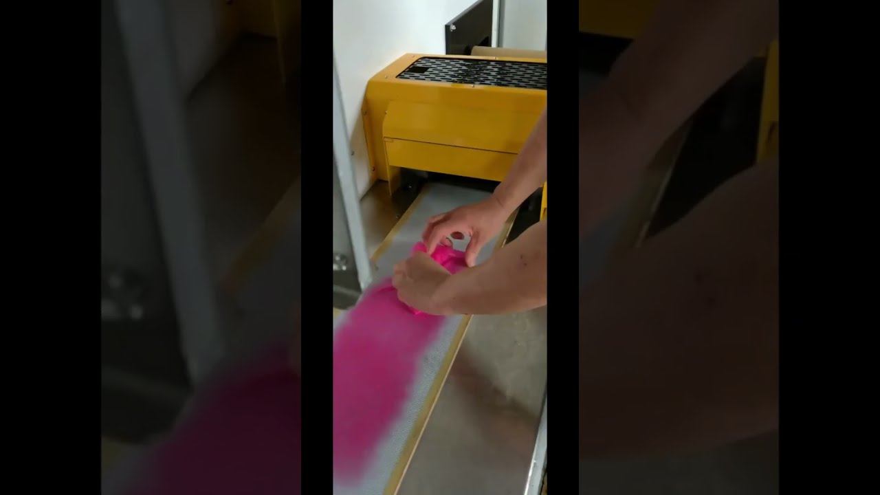 100mm lab spunbond nonwoven machine testing video