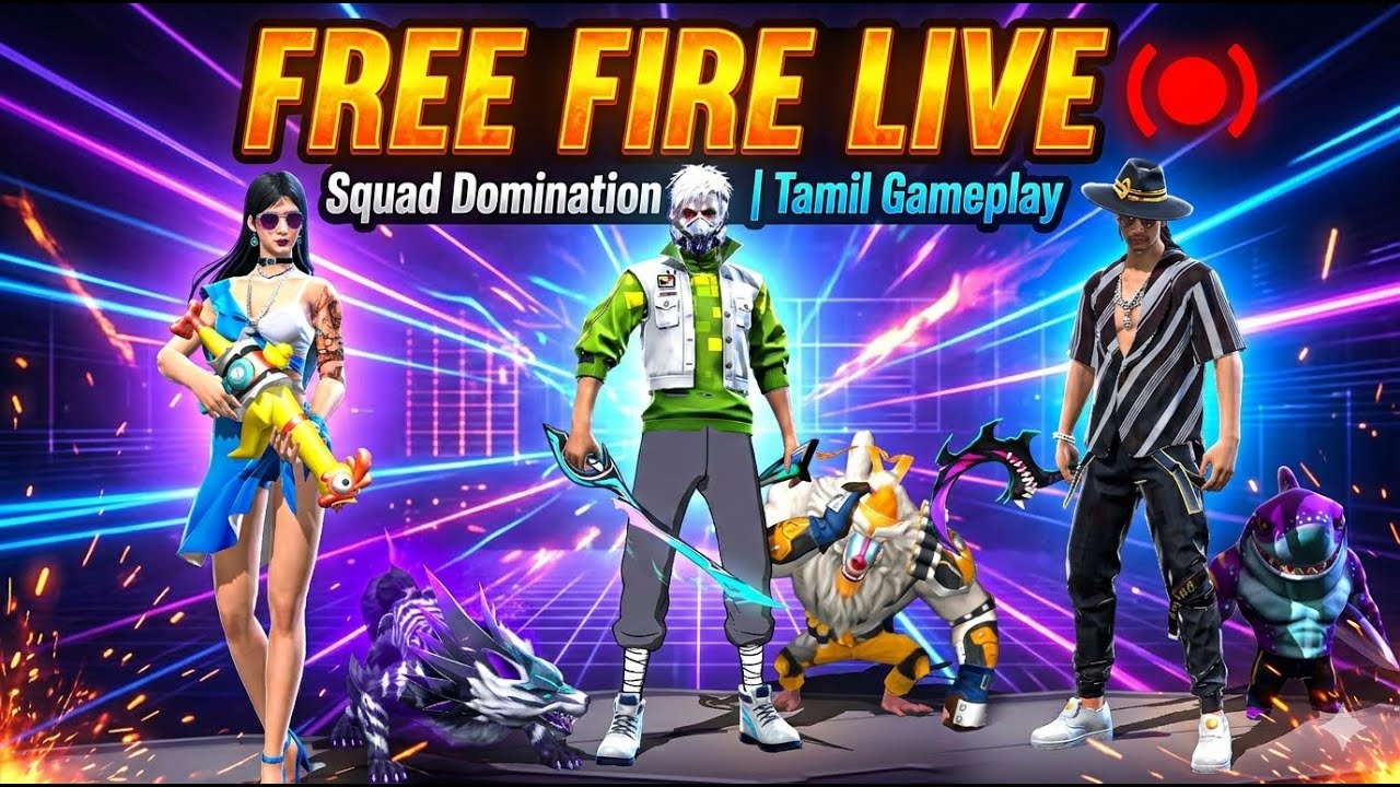 LIVE 🔴 Free Fire Ranked Push | Intense Tamil Gameplay 🔥