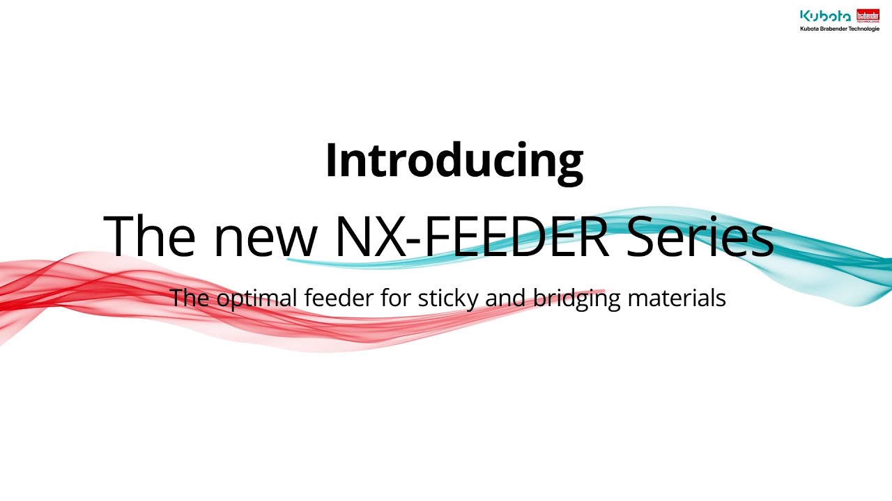 Kubota Brabender Technologie: The new NX-FEEDER Series