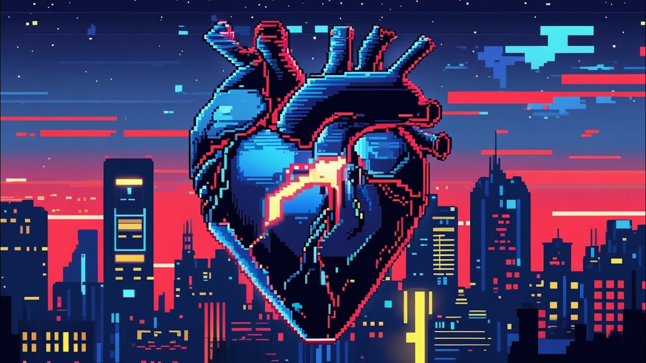 Pixel Heartbreak 🎧 | Emotional 8-Bit Synthwave Track | Retro Love Music 2025