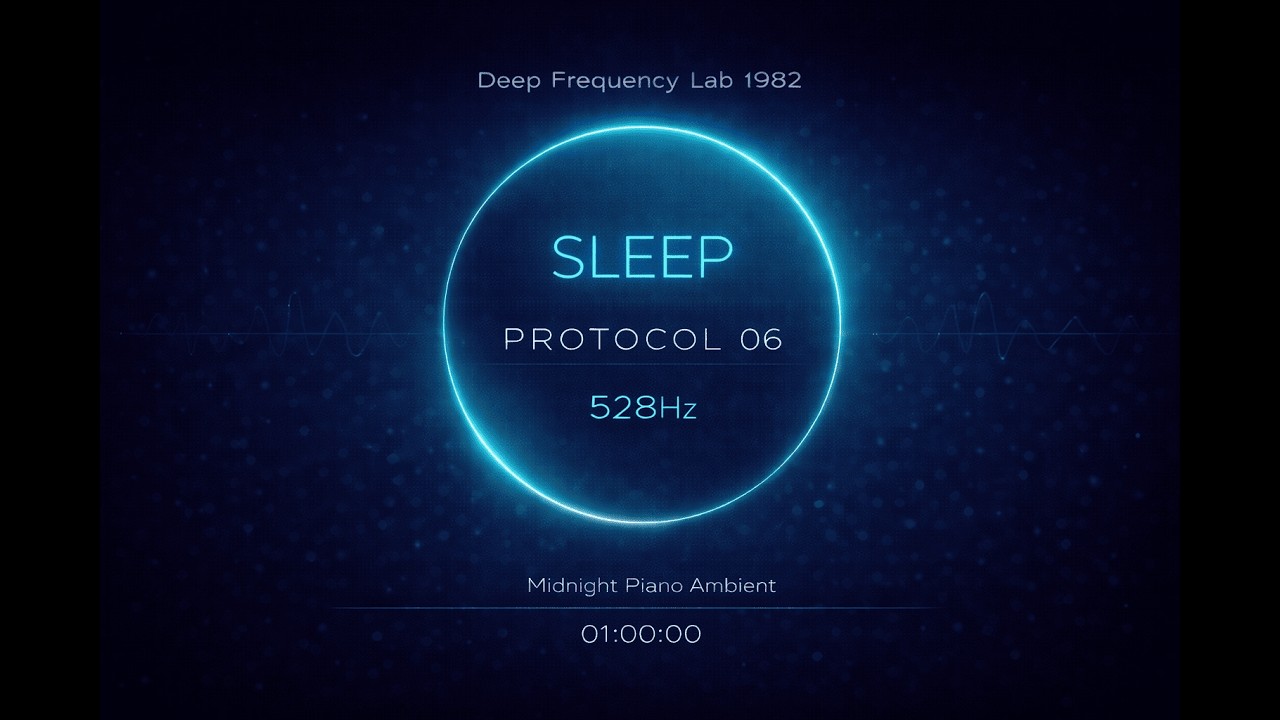 528Hz Midnight Tides 🌊 Deep Ocean Healing Piano for Sleep & Meditation (1 Hour)