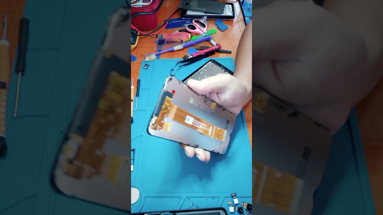 SAMSUNG A12 repaste LCD, fix signal and camera..