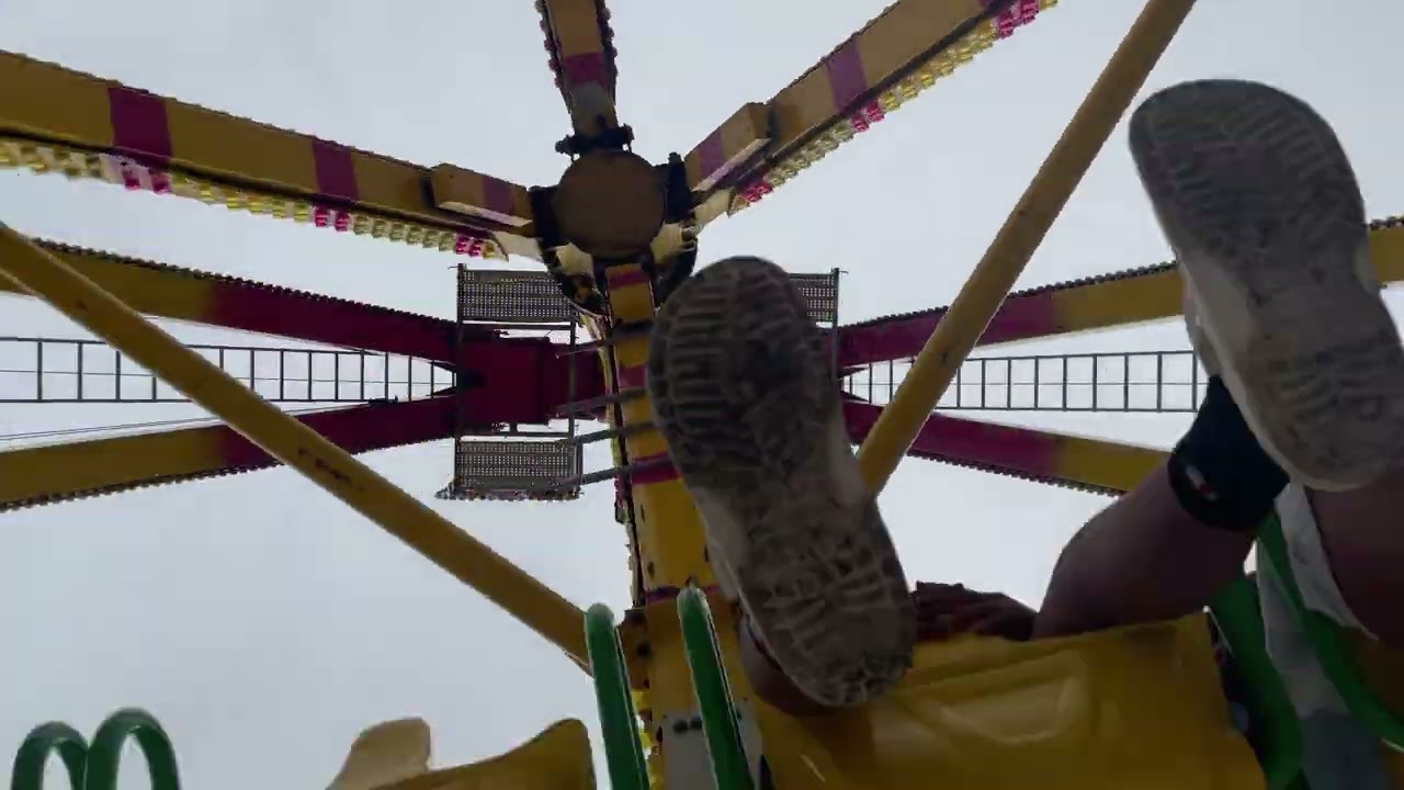 The freak out ride (floor pov) Gallup carnival 2025