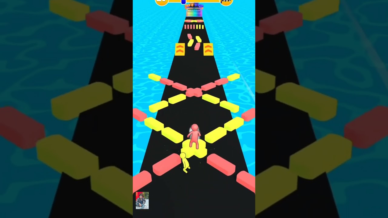Yellow Vs Pink Stickman 🤯 Troll Race Challenge❓😱😡 