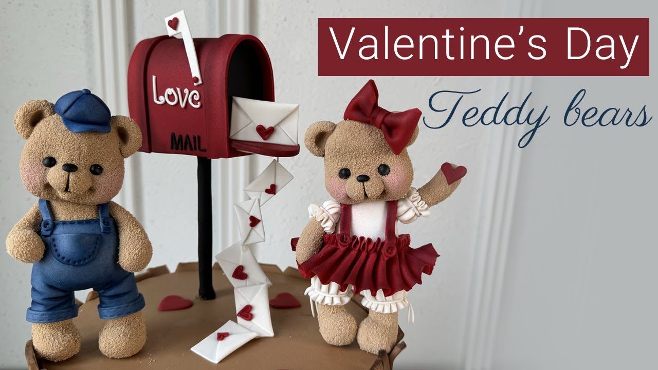 تدی ولنتاینی : آموزش تاپر خرس ولنتاین با صندوق نامه  | Cute Teddy Toppers For Valentines Day