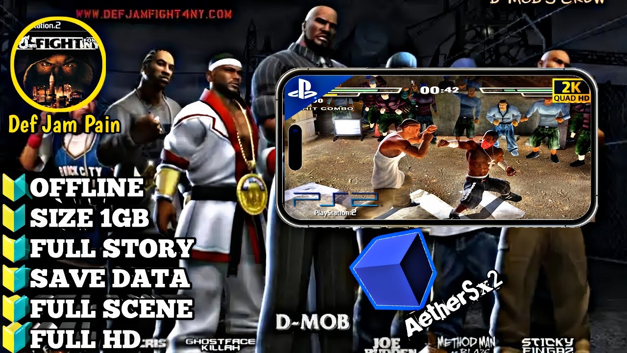 Terbaru❗ Download Def Jam Pain Di aethersx2 ps 2Android❗
