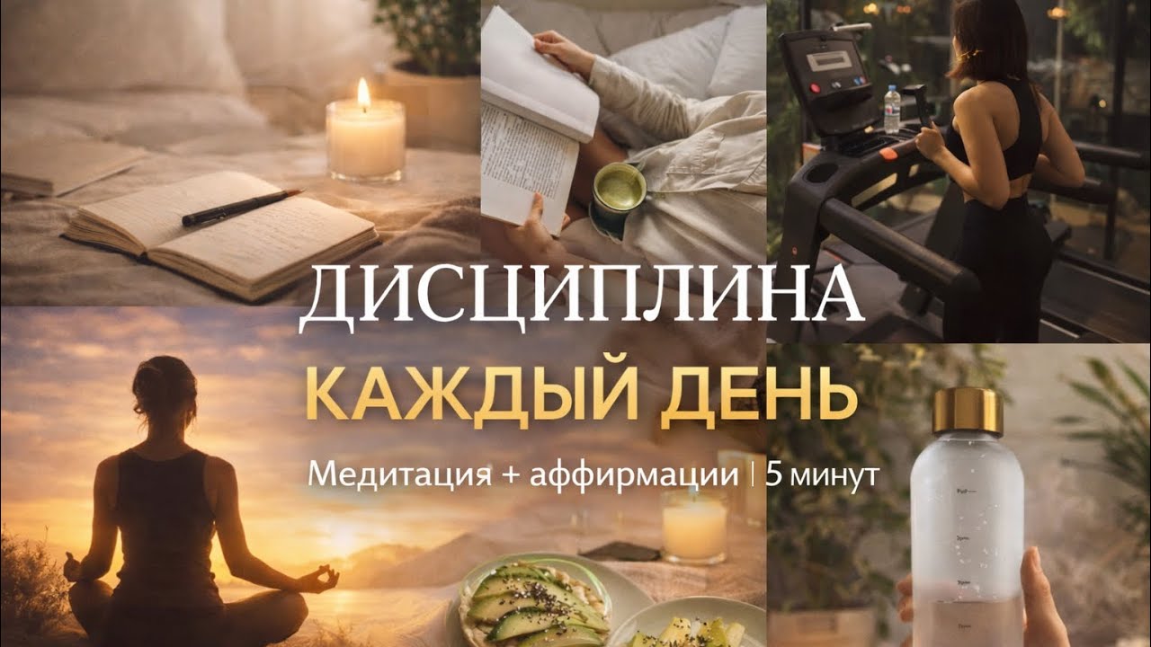 ДИСЦИПЛИНА КАЖДЫЙ ДЕНЬ | Медитация + аффирмации · 5 минут