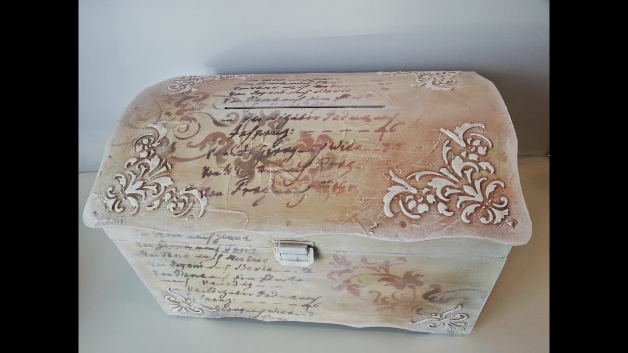 Mixed Media - Wedding money gift box / Cutie cufar pentru bani nunta unicat