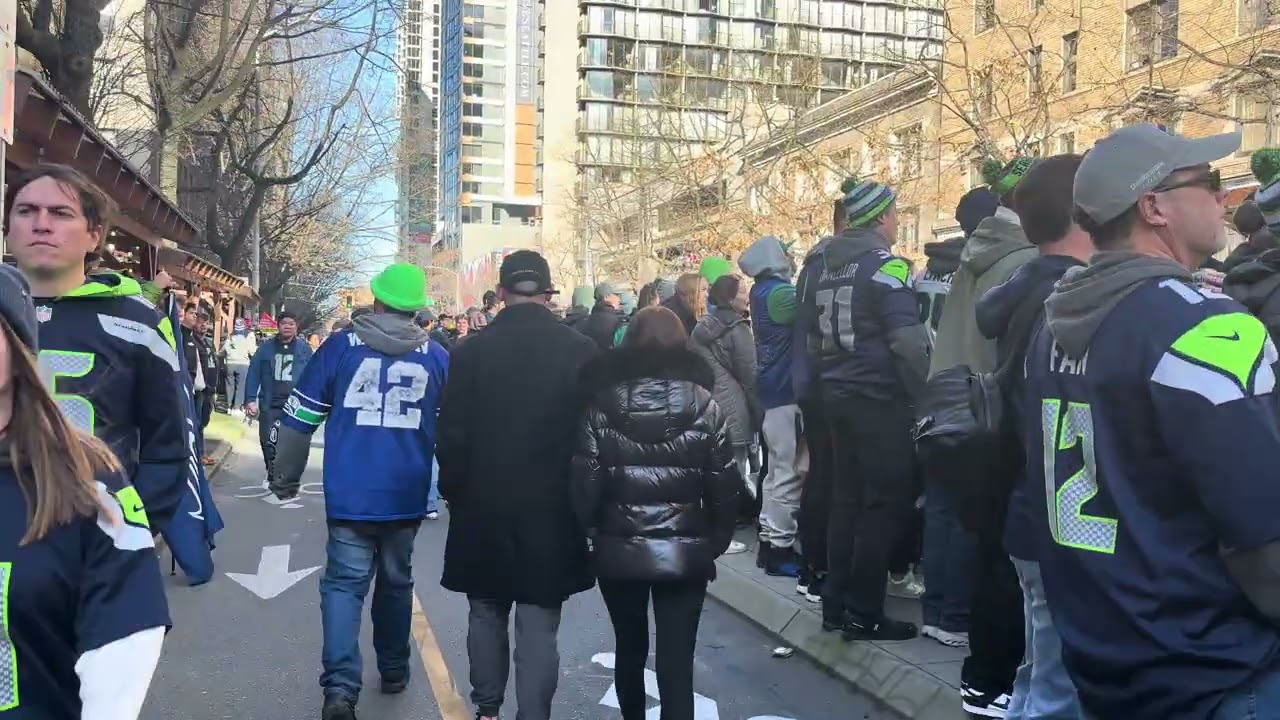 Walk Among Thousands of Seahawks Fans During the Victory Parade.