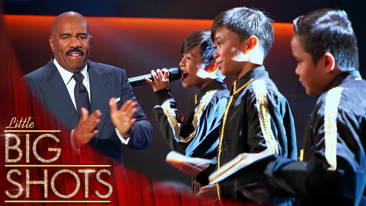 Стив Харви приветствует TNT Boys обратно в Little Big Shots! | Little Big Shots