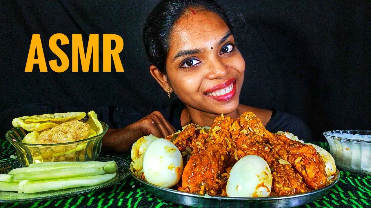 CHICKEN BIRYANI 💥ASMR|EATING CHALLENGE|MESSY EATING#eatingchallenge#pravidevravlogs#food#maddyeats