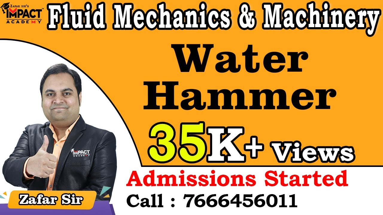Water Hammer | Fluid Mechanics & Machineries | Mechanical Engineering #engineering #gateexam2025