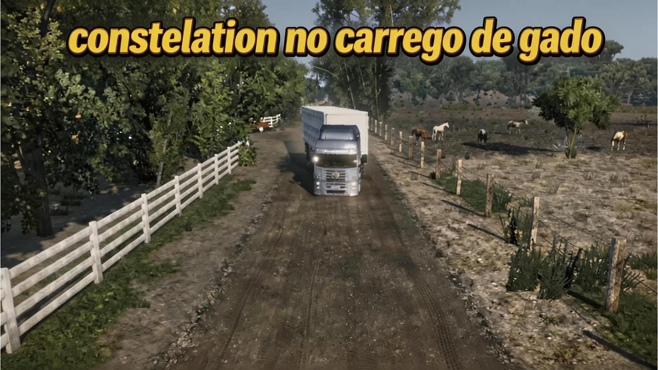 ETS 2- VIDA DE CAMINHONEIRO - #18 - SAIMOS DA FAZENDA COM A CARGA DE GADO