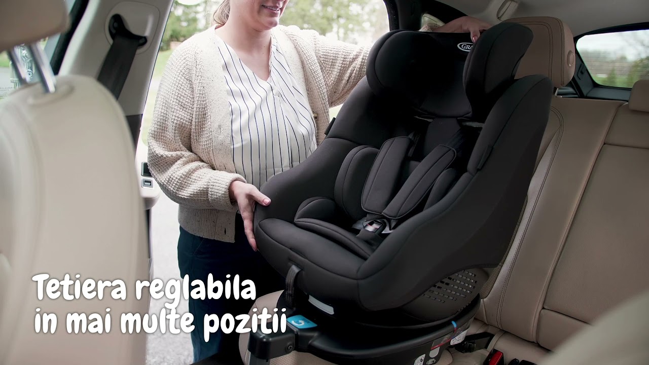 Scaun Auto Rotativ 360 Graco Turn2Me cu sistem isofix retractabil si picior