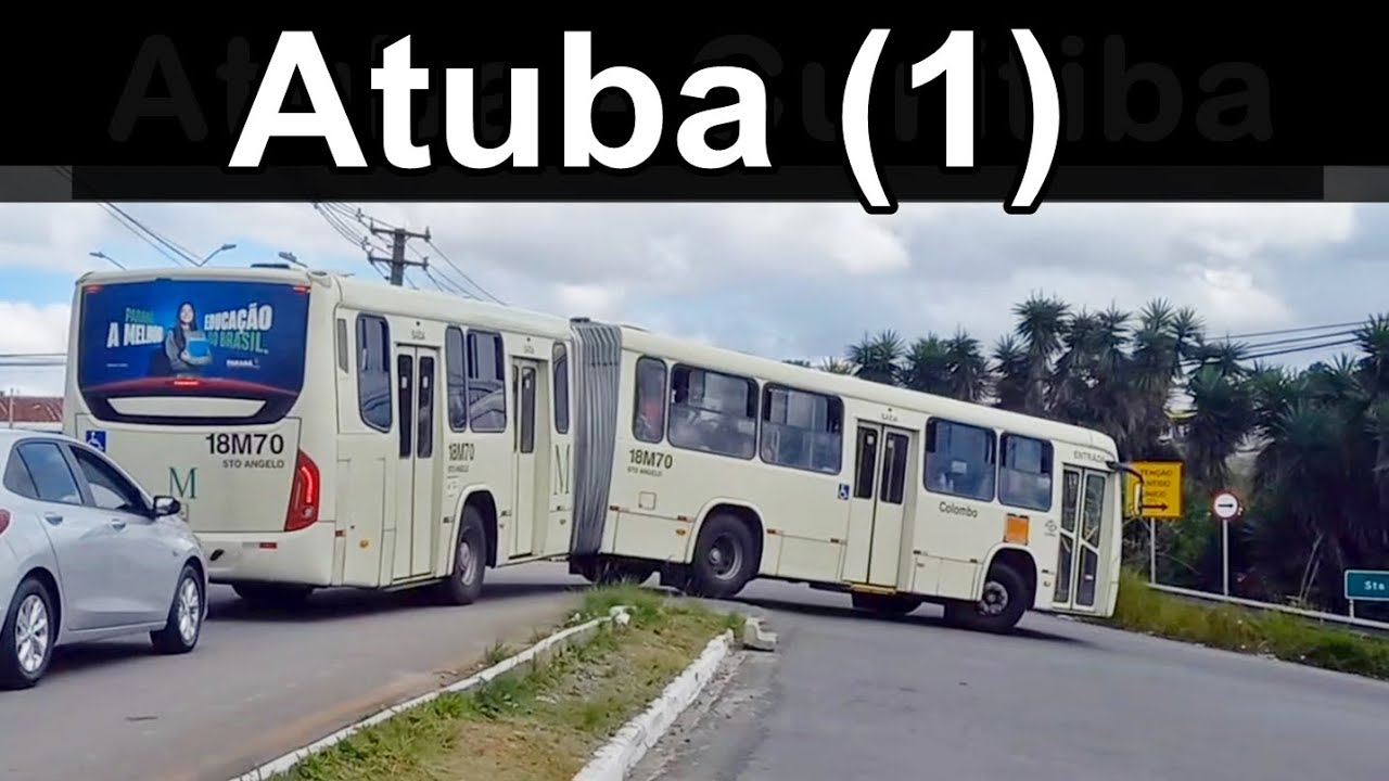 Atuba (1) - Linha Verde - Movimentação de ônibus urbano - Curitiba #bus #onibus #URBS