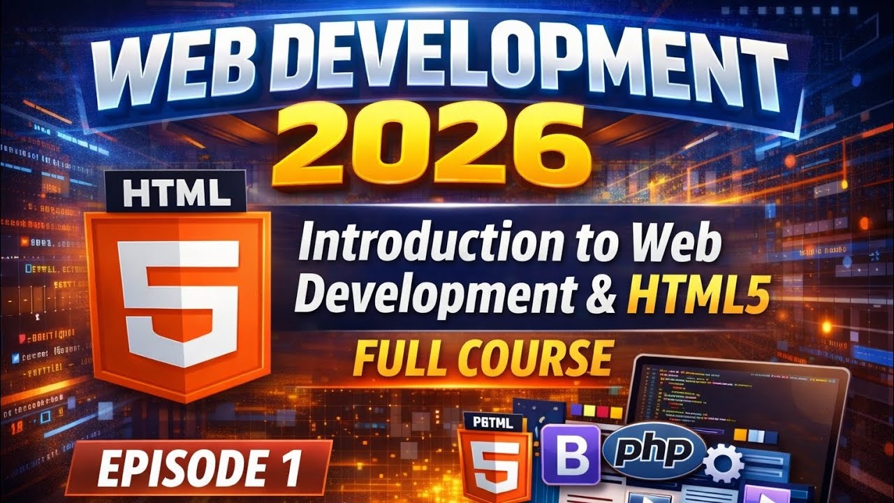 Web Development 2026 – Introduction to Web Development & HTML5 | Full Course (Episode 1)
