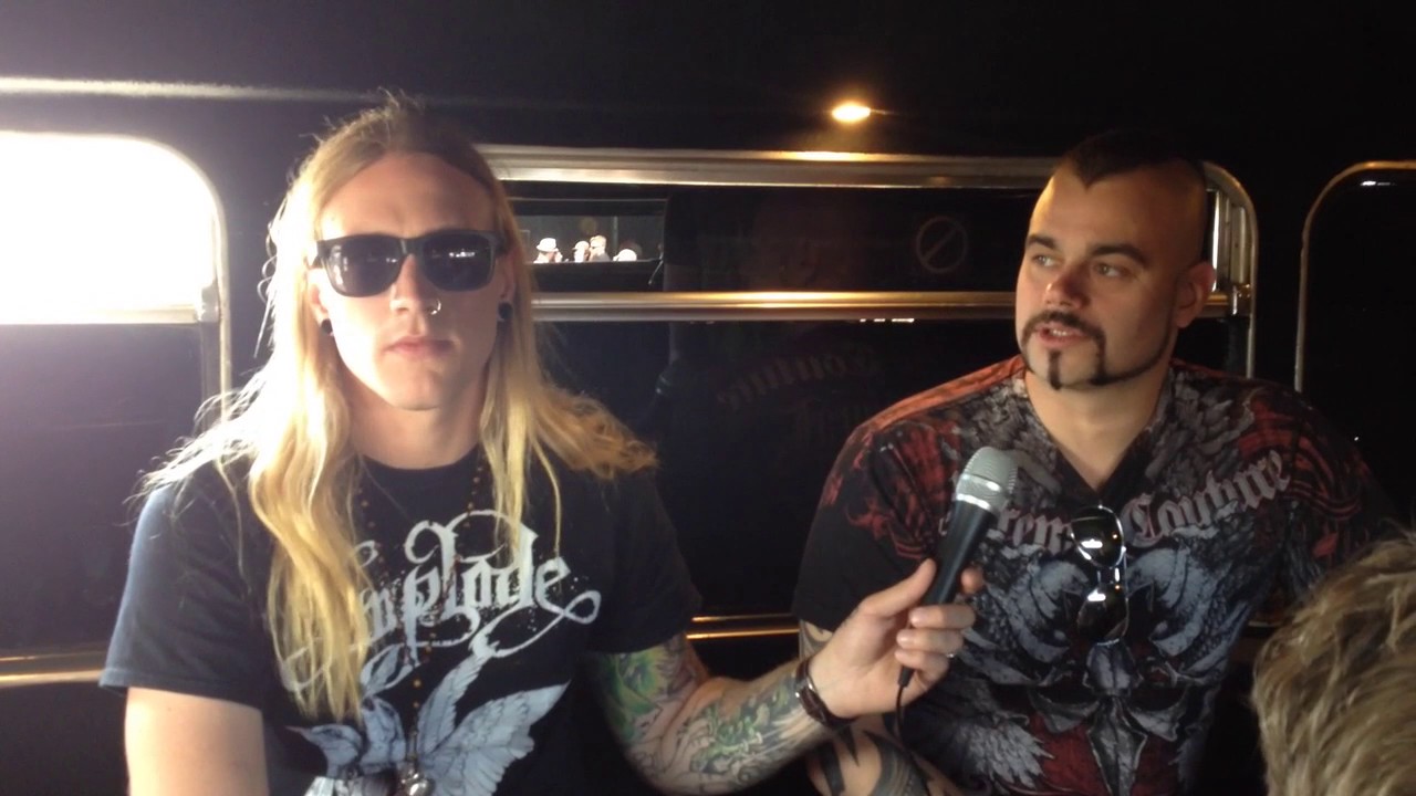 Christian Hylse - Intervju med Sabaton BLT/KB 160609 Sweden Rock Festival Unedit