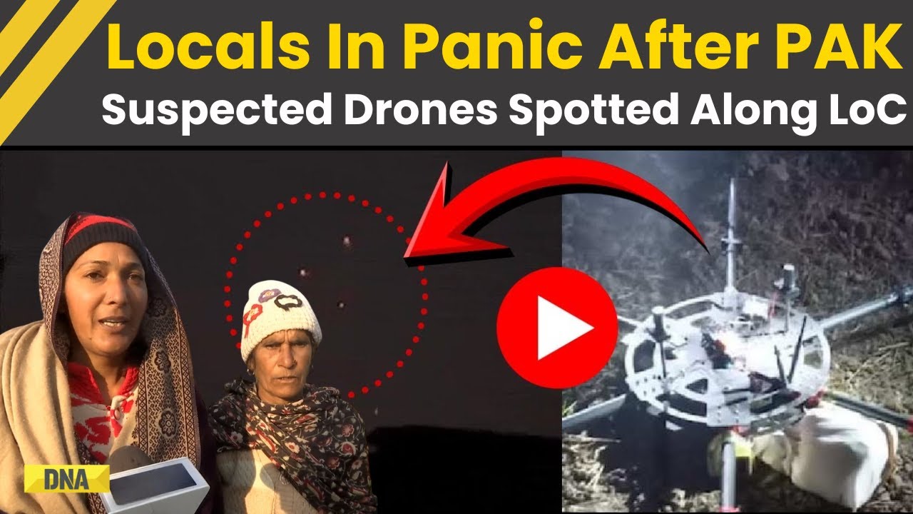 India Pakistan News: Locals Confirmed Sighting Of Suspected Pakistani Drone Near LoC, IB In J&K