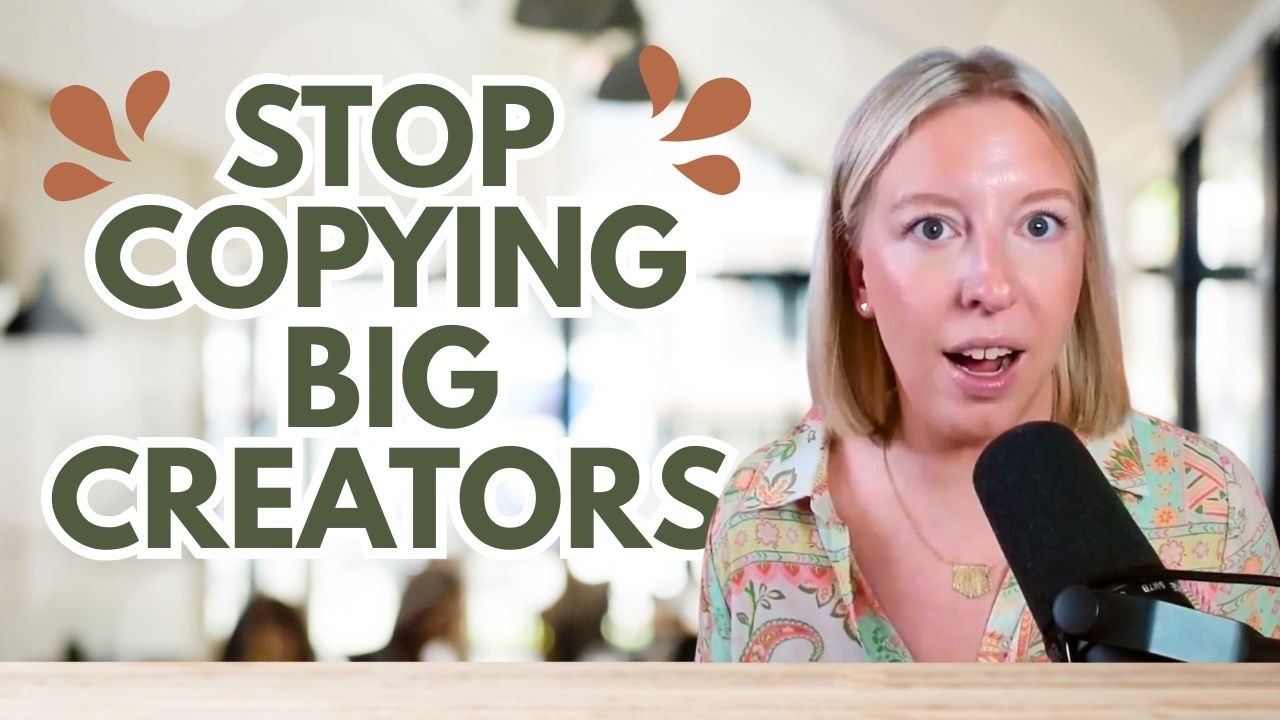 Why You Shouldn’t Copy Big Creators (and What to Do Instead)