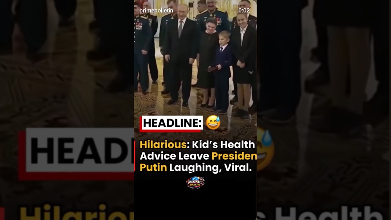 a young child say to putin- be healthy #putin#russia#ytshorts#viral