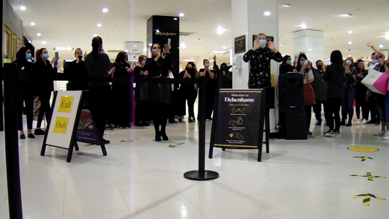 Debenhams Blackburn Closes for the final time . RIP