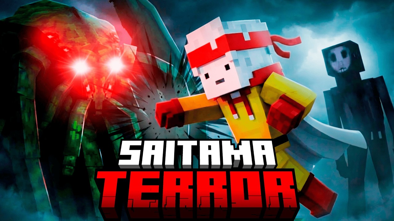 Minecraft de TERROR ficou FÁCIL… porque eu sou o SAITAMA!!
