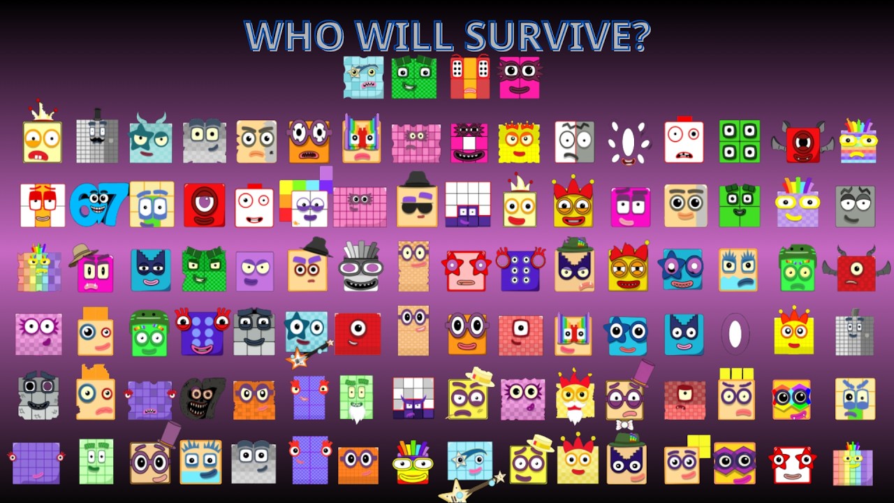 50 Sprunki Numberblocks P1 vs 50 Sprunki Numberblocks P2 | Who Wins? Round 3