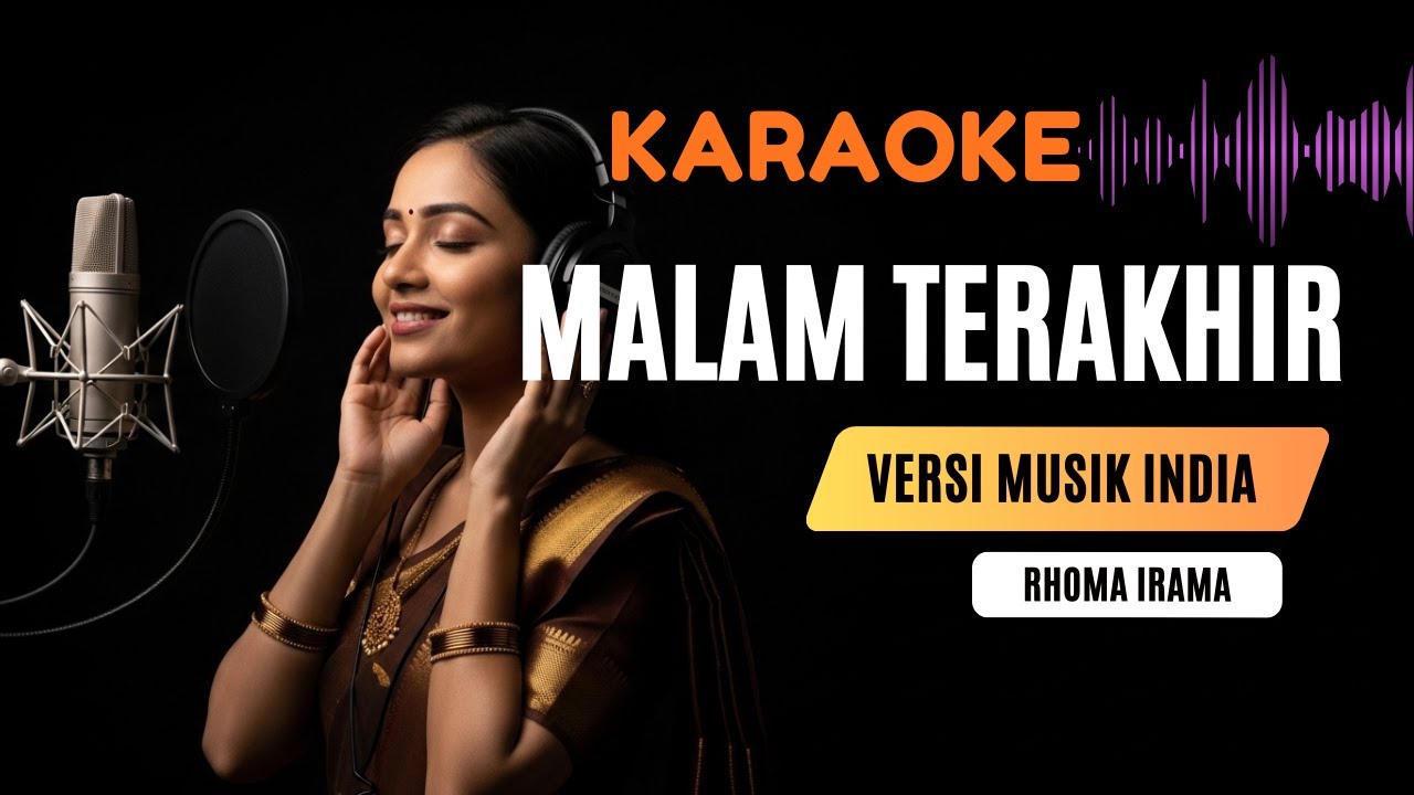 Malam Terakhir Rhoma Irama Karaoke Dangdut Versi Musik India Full Lirik Tanpa Vokal