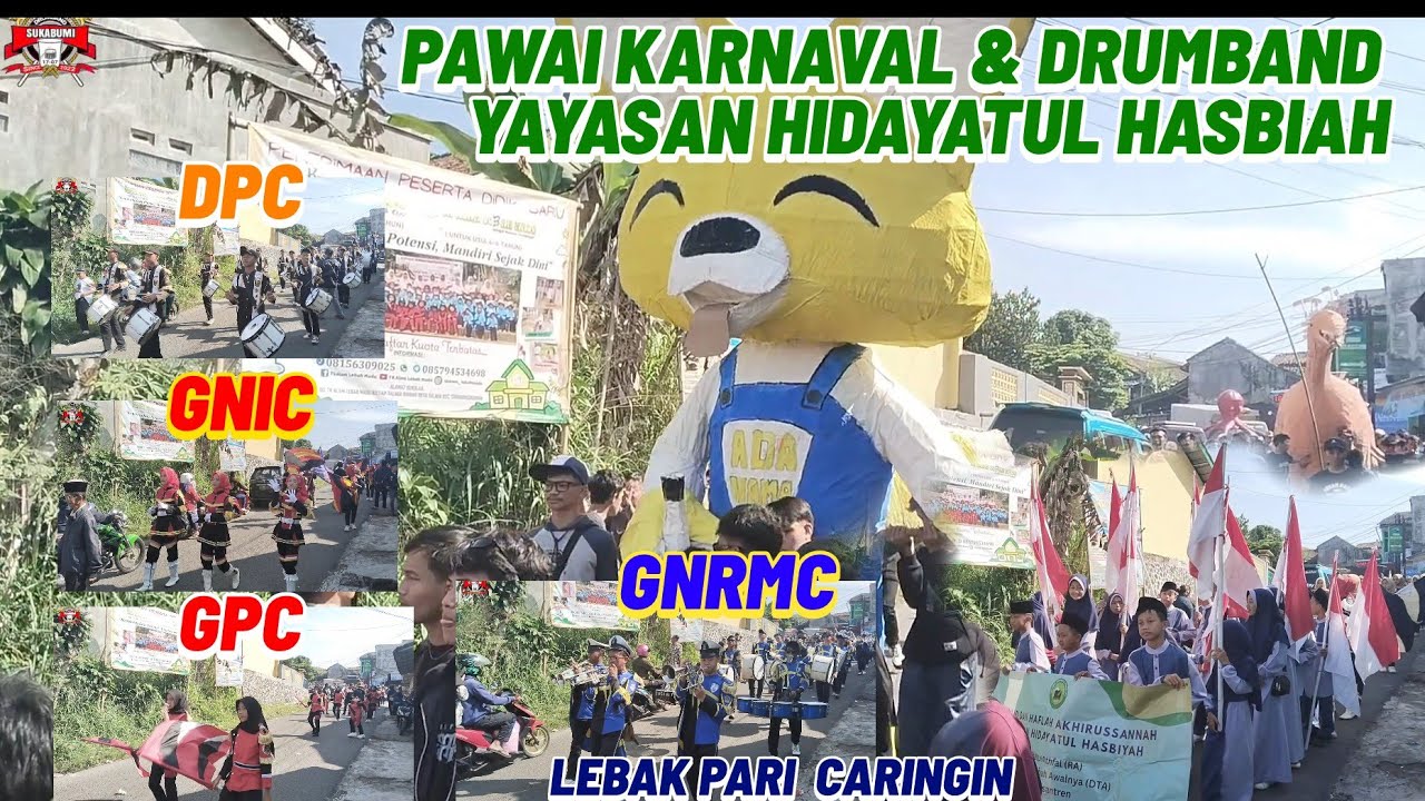 MERIAH.. PAWAI KARNAVAL & DRUMBAND | YAYASAN HIDAYATUL HASBIAH LEBAK PARI