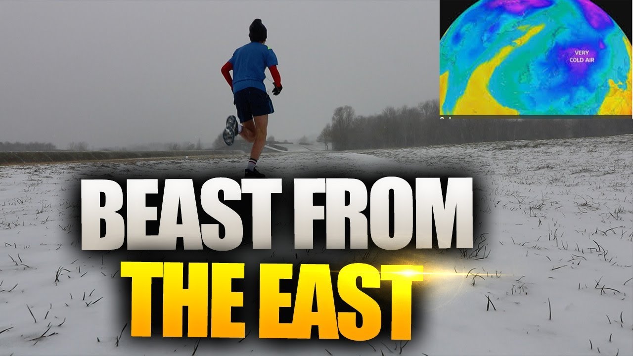 RUNNING VS THE BEAST FROM THE EAST UK SNOWSTORM - Mbirchy Vlog
