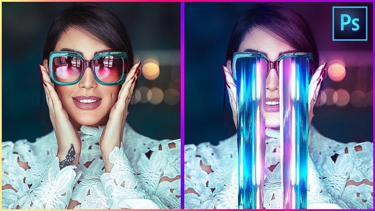 Glowing Pixel Sorting Effect In Photoshop Tutorial | PE83 | In-Depth Tutorial