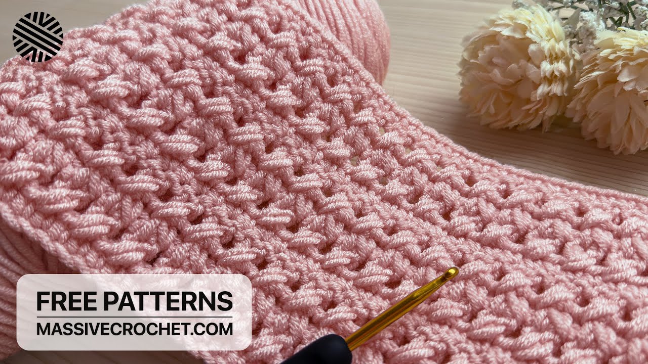 VERY EASY & UNUSUAL Crochet Pattern for Beginners! 😍 Crochet Stitch for Baby Blanket, Bag & Scarf