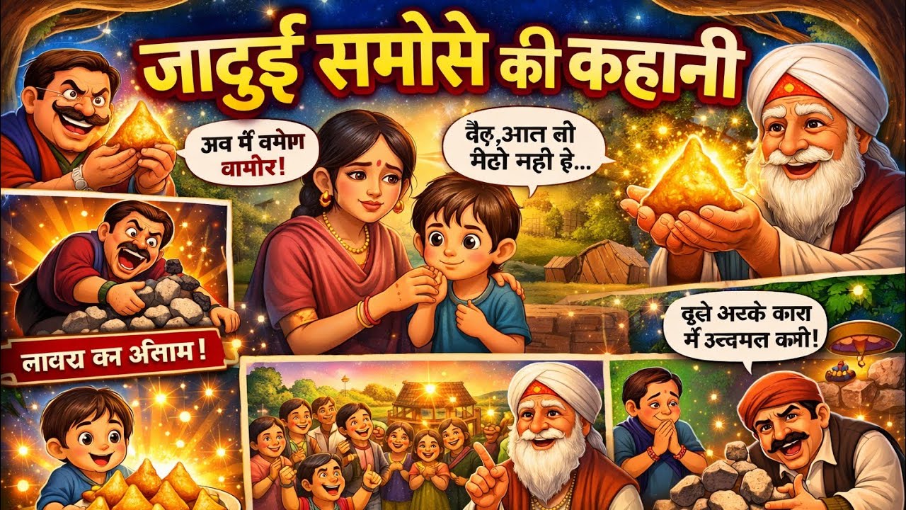 जादुई समोसा और भूखा गाँव | The Magical Samosa and the Hungry Village