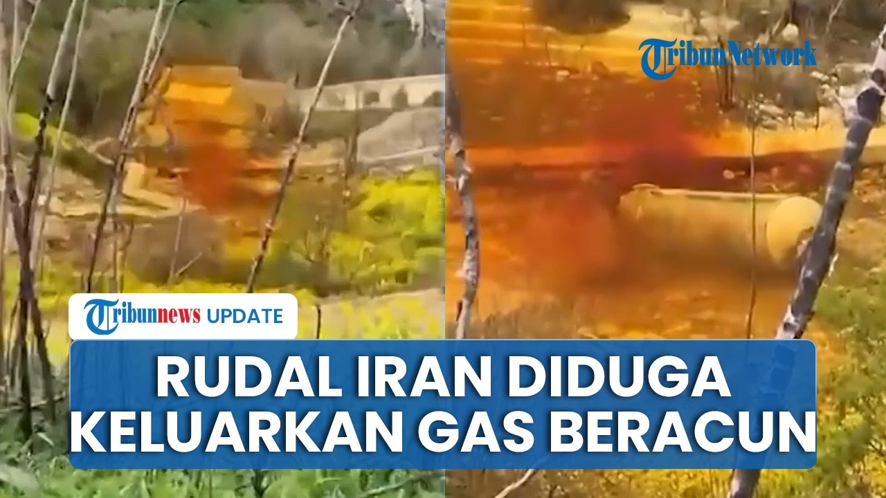 Israel Hadapi Masalah Baru, Asap Berwarna Oranye Muncul dari Puing Rudal Iran Picu Spekulasi Beracun