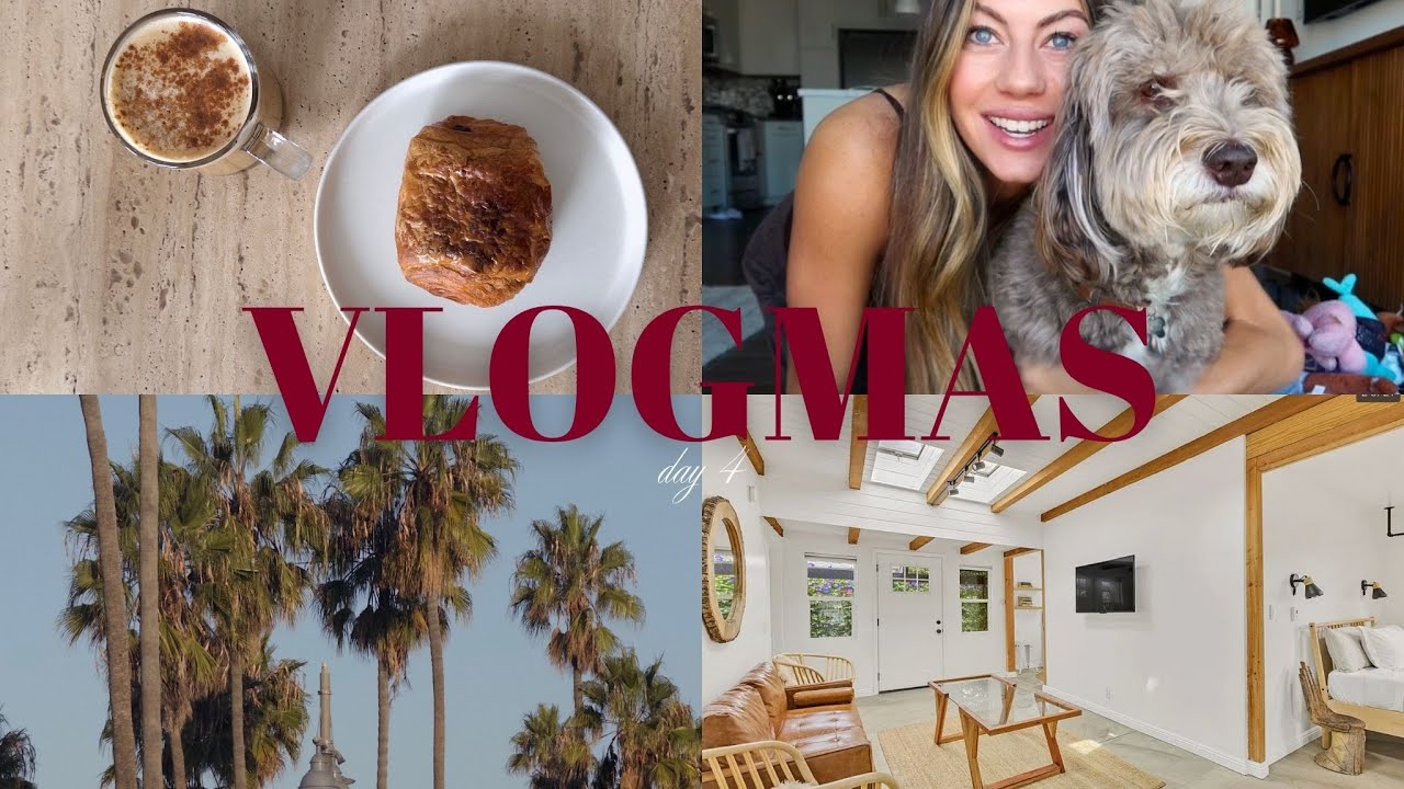 VLOGMAS ✨ Уютный день перезагрузки в Лос-Анджелесе | Уборка, пижамы Skims Dupe + экскурсия по дом...