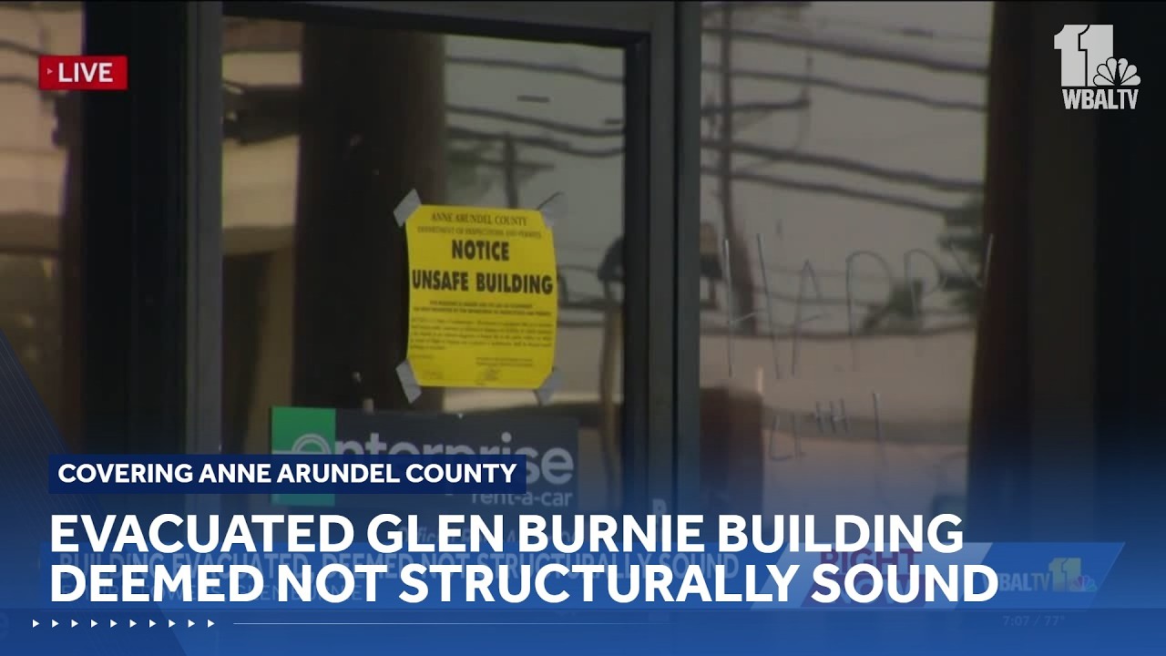 Threat of building collapse in Glen Burnie