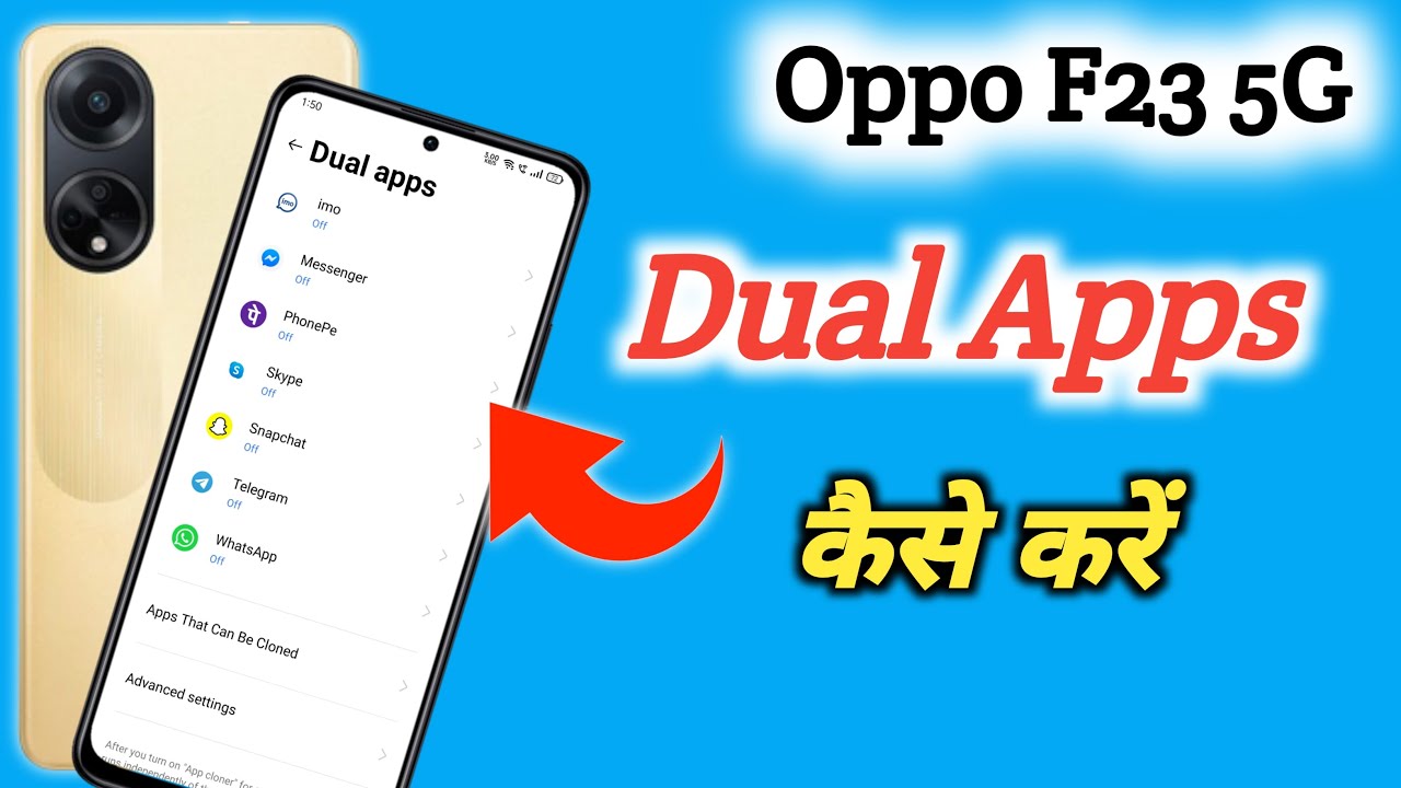 Oppo f23 App Clone & Dual App Setting Kaise On Kare // How To Dual App Setting On Oppo f23