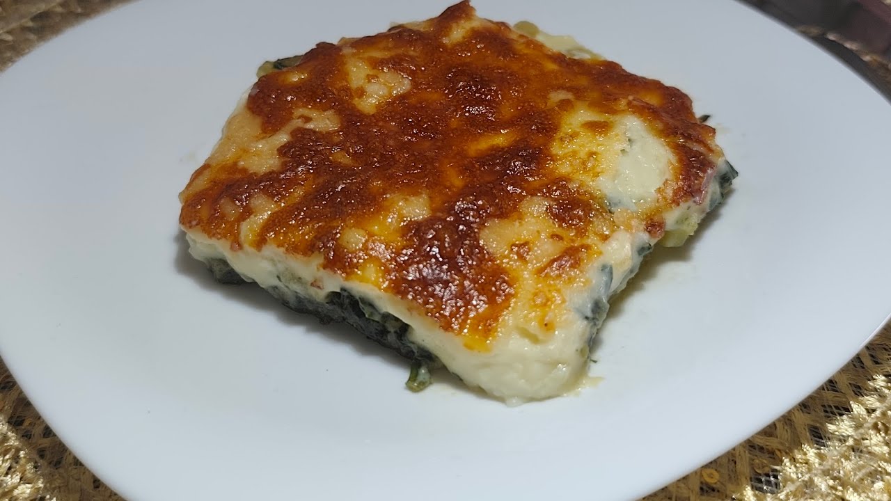 Spinaci e patate gratinati al forno 