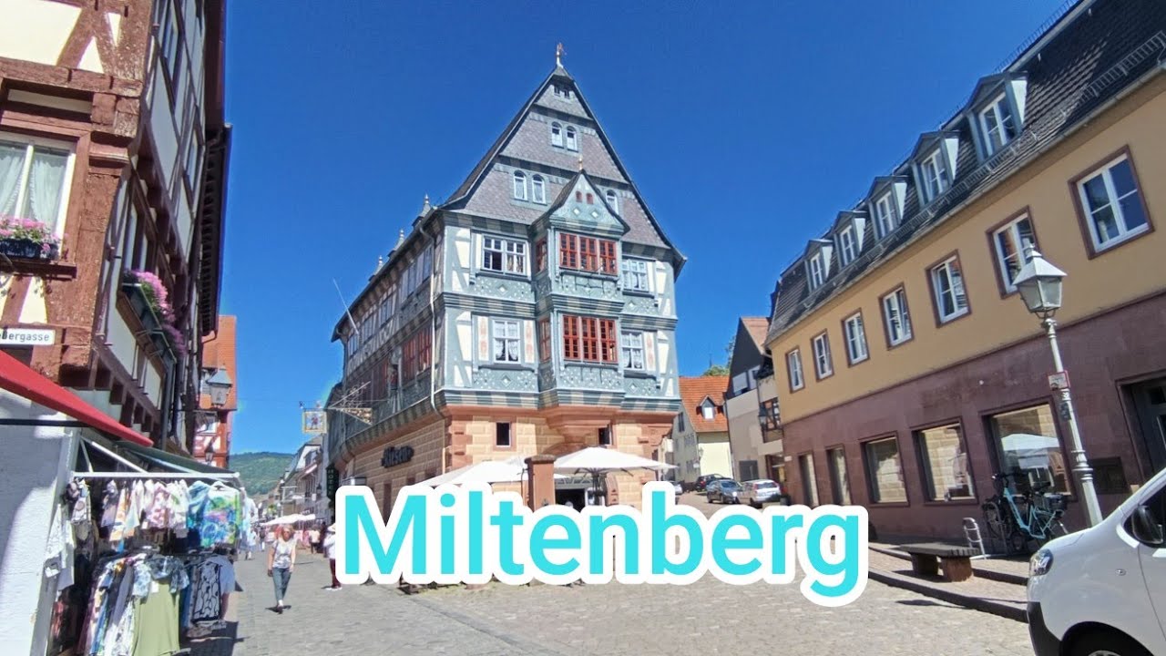 Spaziergang durch die Altstadt von Miltenberg, in Bayern