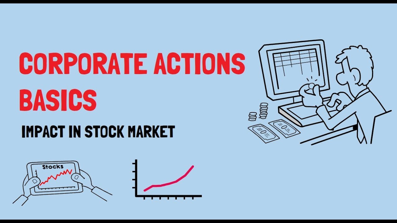 Corporate Actions basics for beginners with examples - Impact in stock market