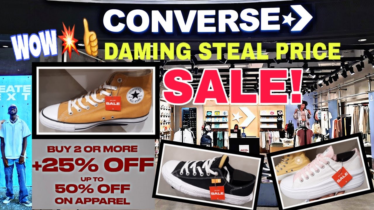 CONVERSE SALE! SHOES & APPAREL up to 50% OFF! SOLID SALE SUGOD NA MGA BUDDY,CONVERSE GATEWAY CUBAO